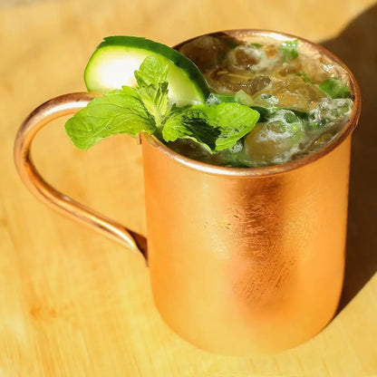 16OZ Pure Copper Cup Straight Handcrafted Moscow Mule Mugs Brushed Appearance Smooth Finish Mug Cup Mules Cocktails Coffee Beer