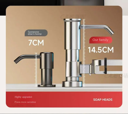 Kitchen sink soap dispenser sink detergent press household washing basin soap extension tube detergent pressurizer