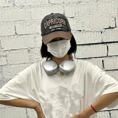 New Unisex Cap Washed Cotton AC-DC letter Embroidery Baseball Cap Outdoor Casual Classics Hats For Women Men Cap