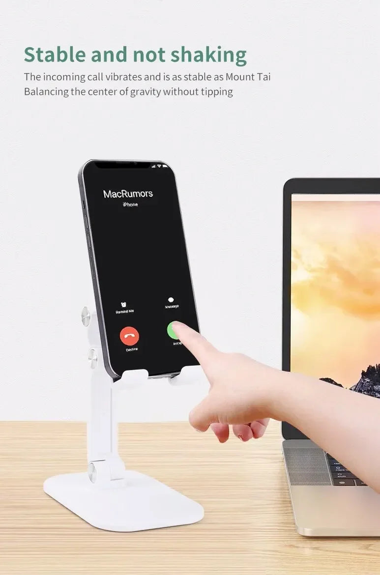 Desktop Phone Holder Can Be Freely Raised And Lowered, Adjustable In Height, Foldable, Portable Tablet For Live Streaming