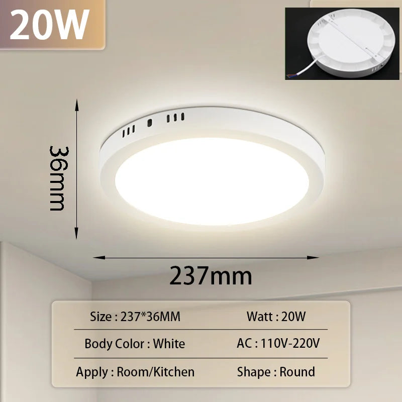 Led Ceiling Lamp Modern Ceiling Chandelier 220V Led Panel Lighting Fixture For Bedroom Kitchen Home Ultra Thin Ceiling Lights