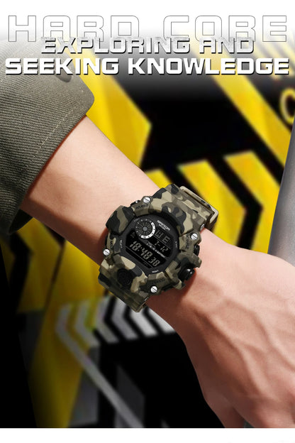 SANDA 2183 Fashion Military Student Electronic Watch Multi functional Timer Waterproof LED Student Electronic Digital Watch