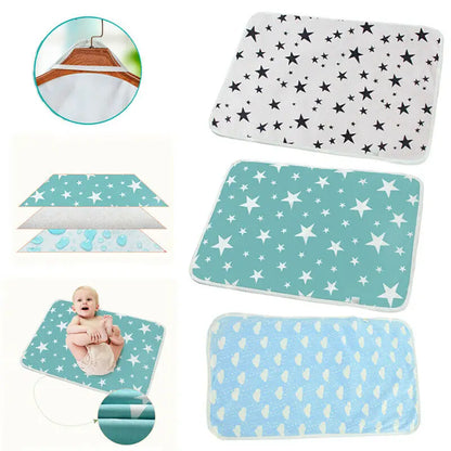 Waterproof Reusable Newborn Baby Diaper Changing Mats Cover Baby Diaper Mattress For Cotton Cloth Nappy Changer Pats Table Pad