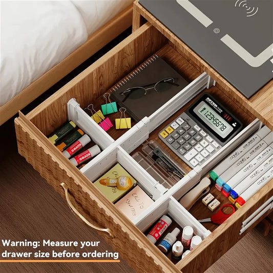 1/4/5 Drawer Dividers Plastic 5 High, Adjustable Drawer Organizers Clothes, Expandable Dresser Separators in Bedr