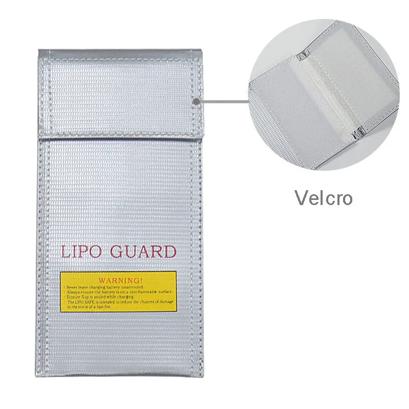 High Quality Fireproof & Waterproof Explosion-proof RC LiPo Battery Safety Bag Safe Guard Charge Sack 90*64*50MM