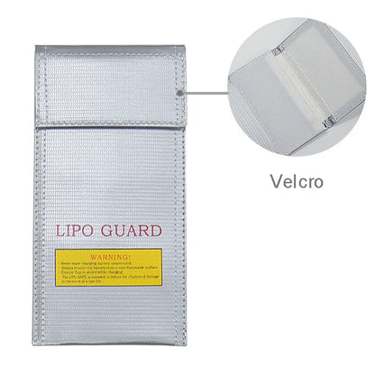 High Quality Fireproof & Waterproof Explosion-proof RC LiPo Battery Safety Bag Safe Guard Charge Sack 90*64*50MM