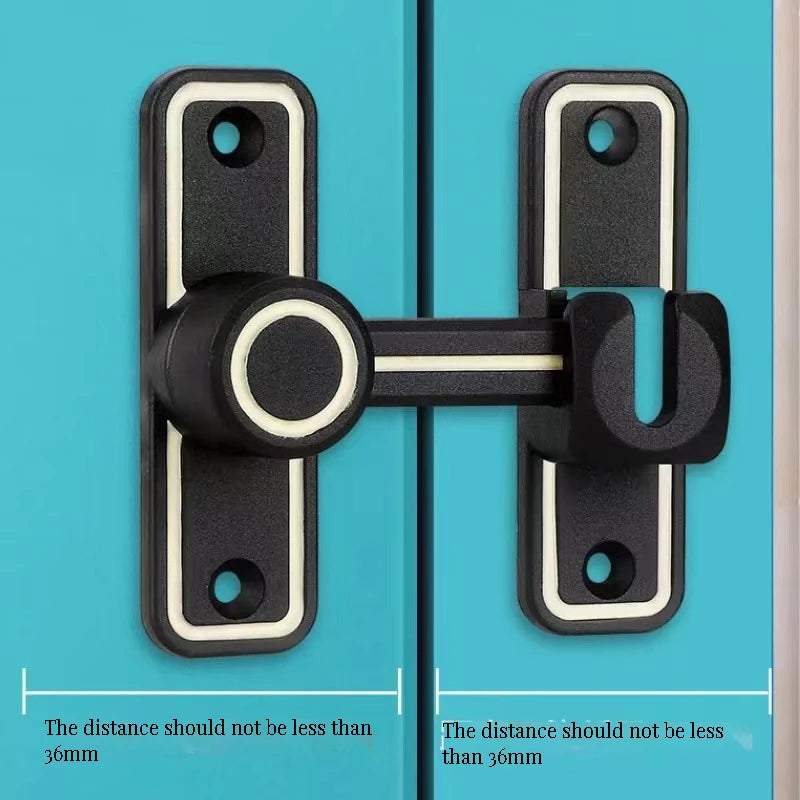 Dual Purpose Door Latch Sliding Door Lock With Luminous Door Buckle Door Buckle Free-punch Interior Door Metal Bolts