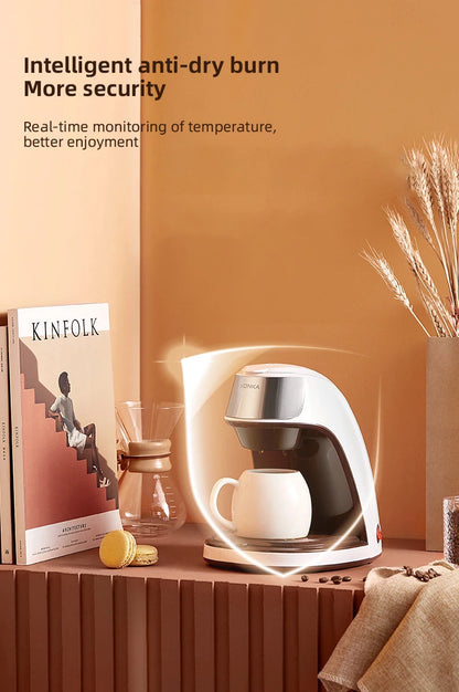 Mini Electric Drip Coffee Maker American Drip Coffee Maker One Button Operation Coffee Maker Coffee Tools