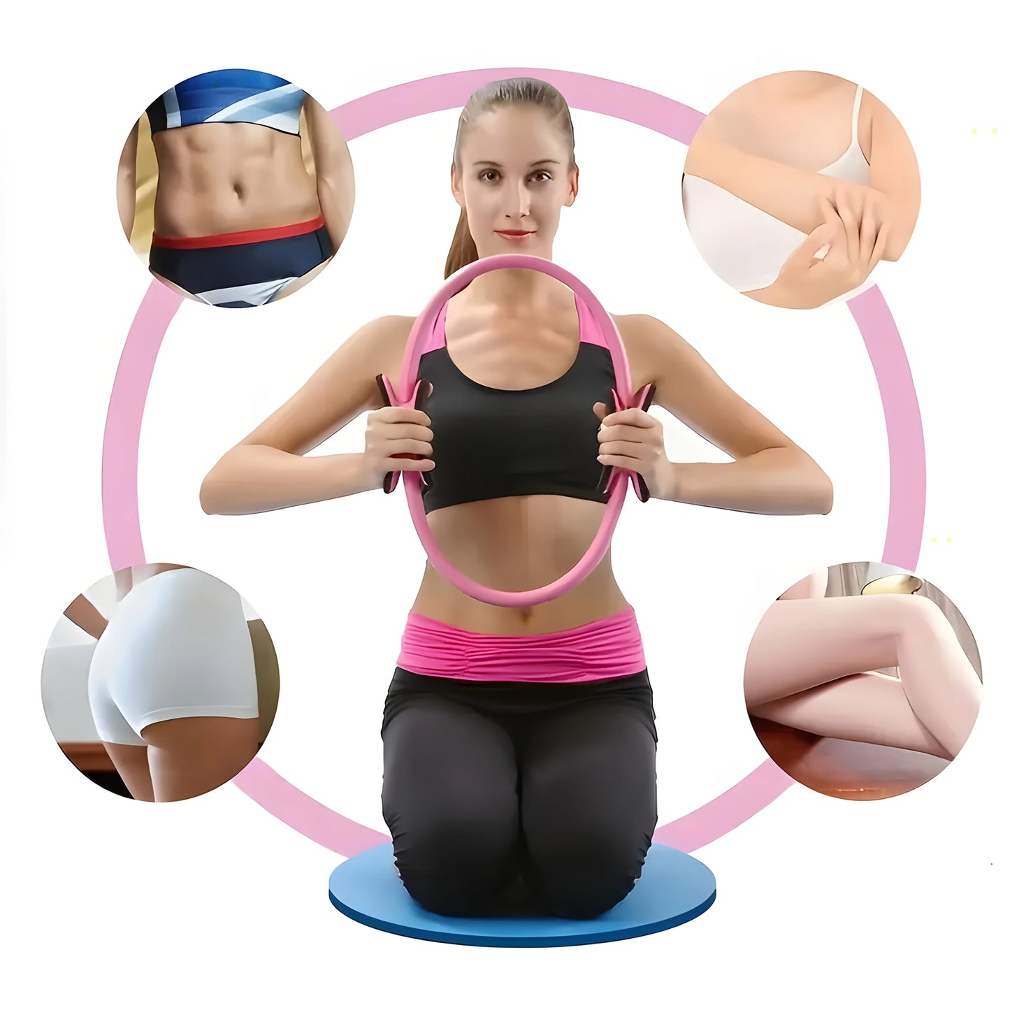 12 Pcs Pilates Loop Yoga Set, Including Yoga Ball, Tension Belt, Yoga Ring and Other Yoga Equipment, Yoga Accessories Set