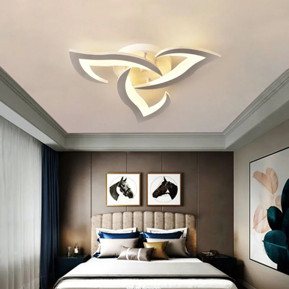 Modern Led Ceiling Light With Creative Petal Design For Decorating Living Rooms Bedrooms Entrances Corridors Balconies Lighting