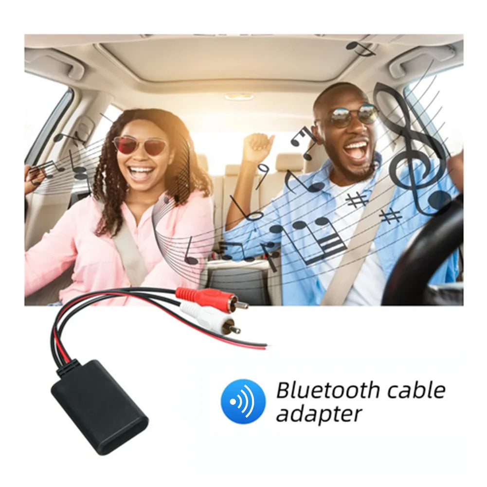 Universal Bluetooth-compatible Audio Cable Module Music Audio Adapter Car Electronics Accessories for 2RCA Interface Vehicles