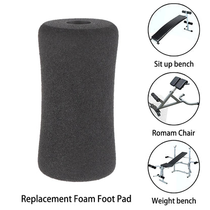 2 PCS Foot Foam Pads Black Foam Rollers Replacement For Leg Extension For Weight Bench Home Bench And Gym Workout Machines