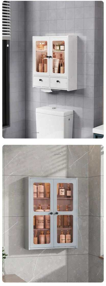 Open Cabinets Towel Cabinet Storage Bathroom Furniture Vanity Sink Narrow Double Washbasin Shelf Locker Wall Pharmacy Floor Wc