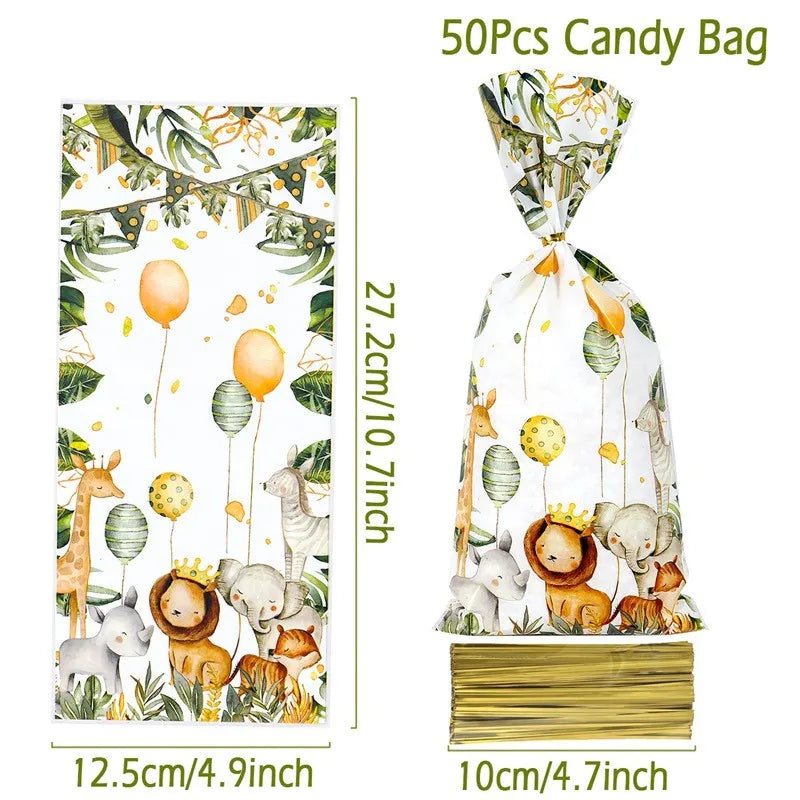 Staraise Woodland Animal Party Safari Jungle DIY Party Decor Birthday Party Decoration Kids Woodland Theme Party Baby Shower