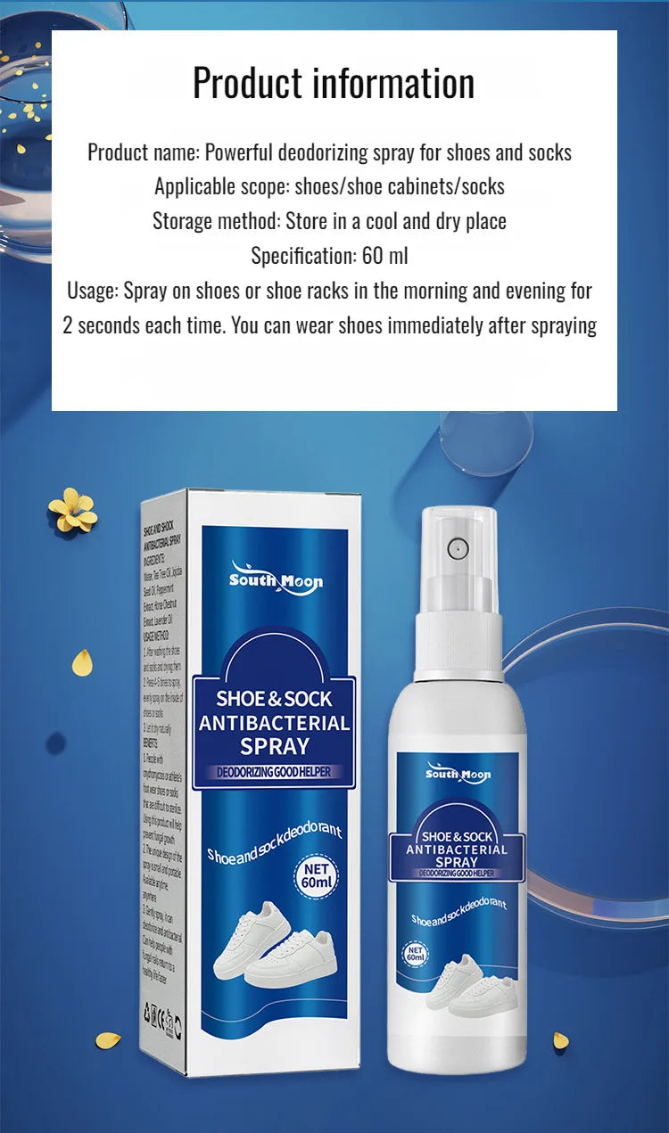 Home Shoe Cabinet Cleaning Deodorizing Spray Strong Dry Odor Removing