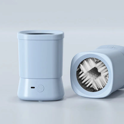 Automatic Pet Foot Washer Removable Electric Plastic Paw Cleaner Soft and Dense Bristles for Cleaning Cat Dog Paw Cleaner