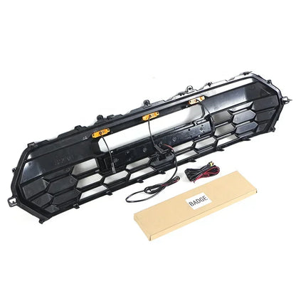 Off Road Auto Parts Other Exterior Accessories ABS Front Grille Car Radiator Grill With Amber Lights LED Bar Fit For Tacoma 2024