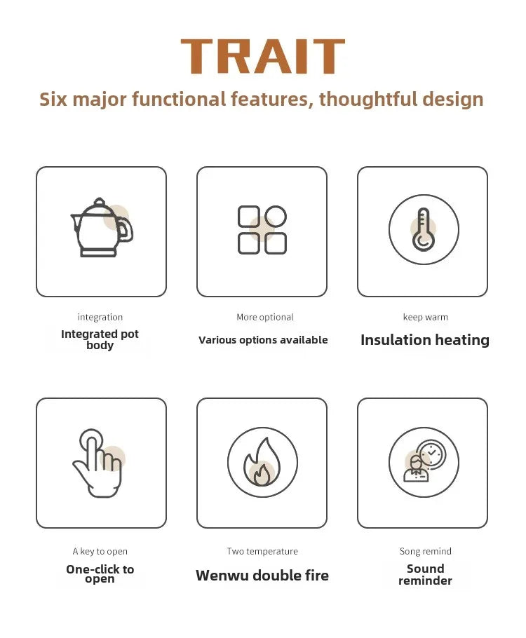 Shanyoujia Ceramic One-Piece Electrochemical Health Pot Automatic Boiling Medicine Pot Insulated Electric Heating Pharmacy Pot