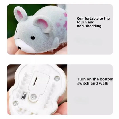 Interactive Cat Toy, Moving Simulation Mouse, Automatic Electronic Mice, Cat Vibrating Mouse Toys for Kitten Indoor Exercise