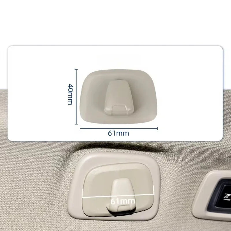 For Volvo XC40 XC60 18-20 For XC90 S90 V90 16-20 Car Hanger Hooks Rear Row Roof Hook 1 Pair Interior Accessories Stowing