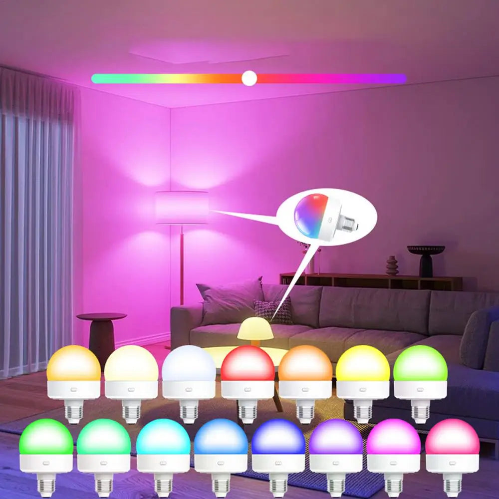 Remote Control Bulbs Color Changing LED Light Bulbs Detachable Magnetic Rgb Smart Rechargeable Bulbs Night Light Lighting