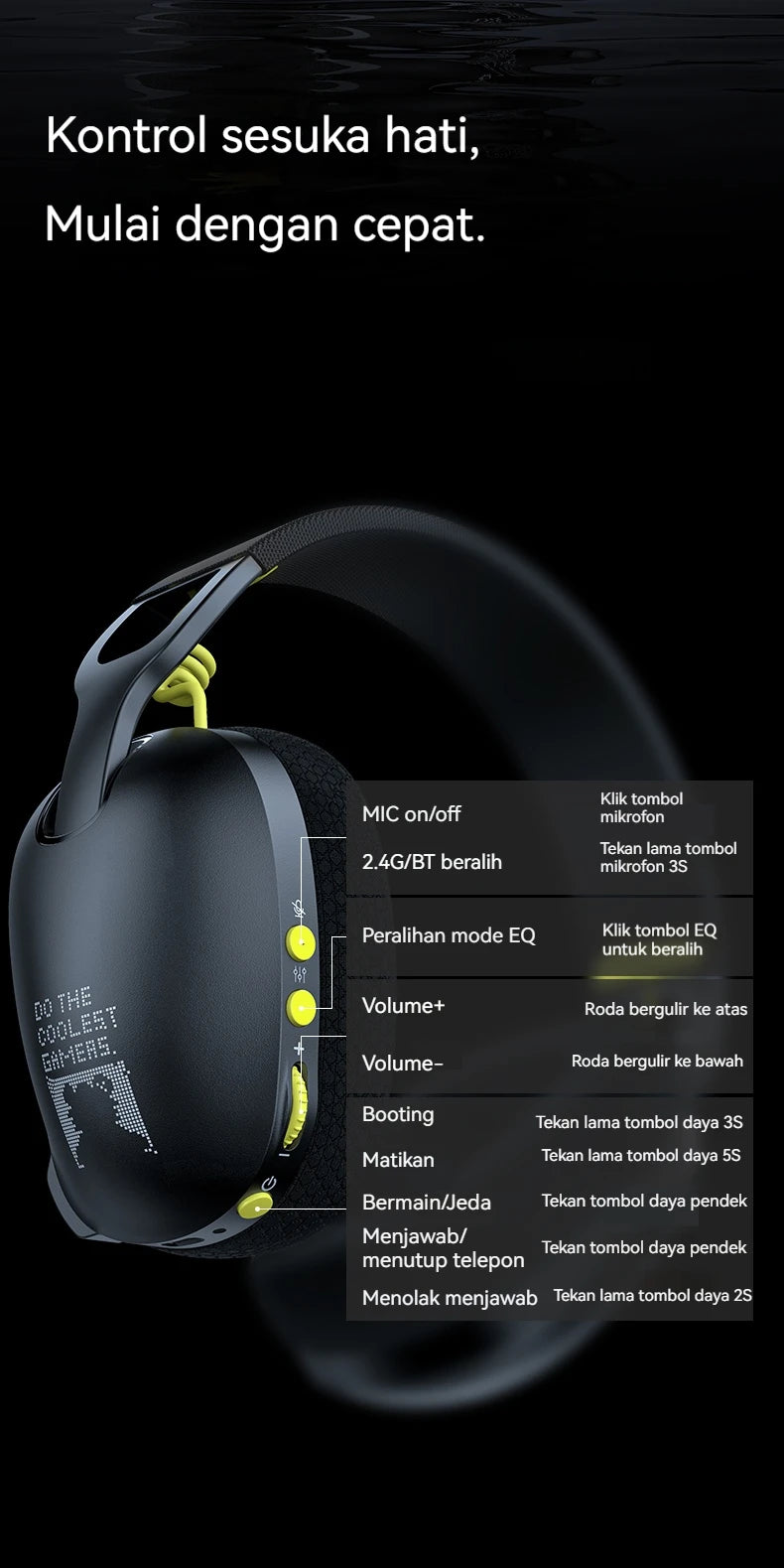 ONIKUMA 2024 New Three-mode Headset Gaming Headset Wireless Gaming Headset Player Headset Stereo Headset Ultra-long Battery Life