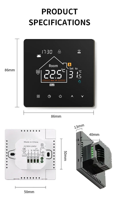 Smart Home Assistant Digital Temperature Controller Water Heater for Home Automation Thermostat Boiler Zigbee Thermostatic Tools