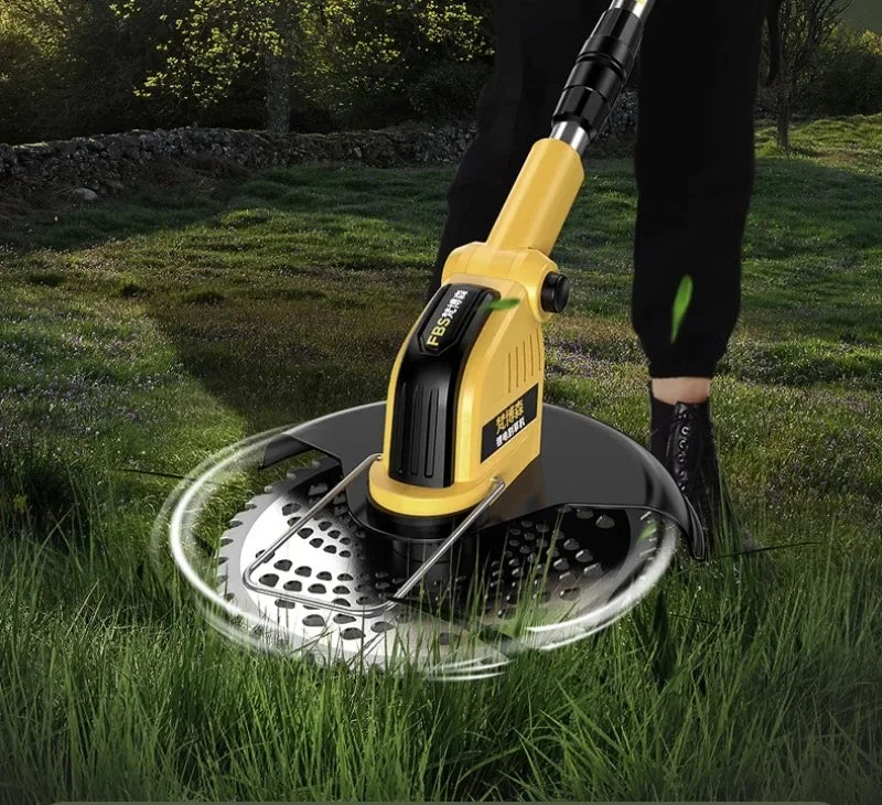 Electric lawn mower Small household lawn Lithium battery rechargeable  mower High power lawn mower