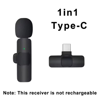 Wireless lavalier microphone for live streaming/YouTube/TikTok/Facebook live streaming noise cancelling microphone suitable for
