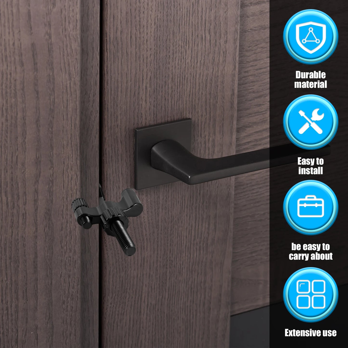 Portable Door Lock Home Security Door Locker Privacy Perfect for Traveling Hotel Home Apartment College and Travel Lockdown Lock