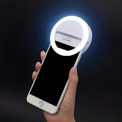 LED Selfie Ring Light Novelty Makeup Lightings Led Selfie Lamp Mobile Phones Photo Night Light Rechargeable Lamp Selfie Ring