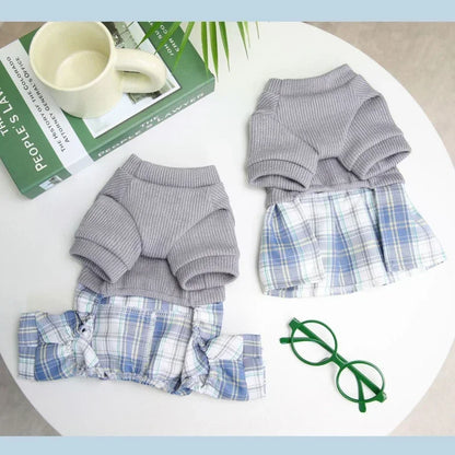 Couple Dog Clothes Jumpsuit Dress Winter Pet Clothing Boy Girl Dog Costume Apparel Puppy Skirt Pants Yorkie Pomeranian Apparel