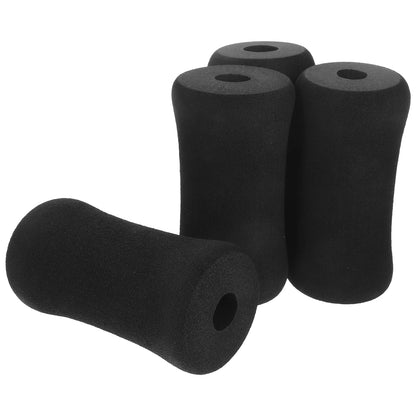4pcs Foot Foam Pads Black Foam Rollers Replacement For Leg Extension For Weight Bench Home Bench And Gym Workout Machines