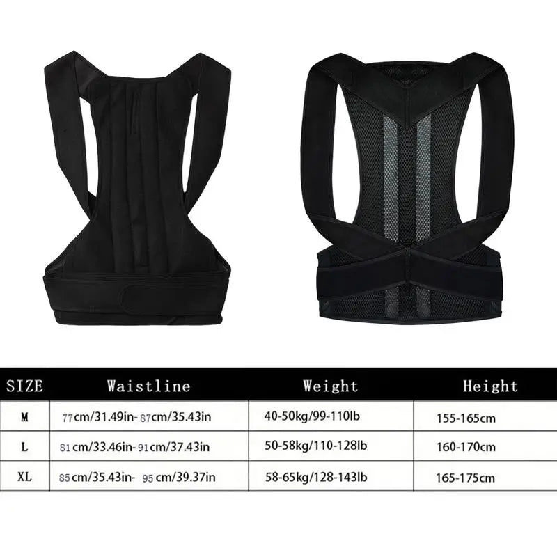 Back Posture Correction Belt Hunchback Corrector Men Women Sitting Posture Adjustable Correction Belt Shoulder Straight Back