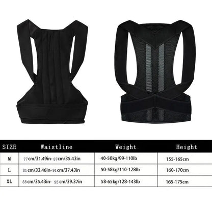 Back Posture Correction Belt Hunchback Corrector Men Women Sitting Posture Adjustable Correction Belt Shoulder Straight Back