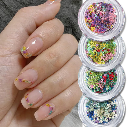 1 Box Nail Art Flower Decoration Delicate Dried Flower Nail Art Decorations Exquisite Nail Art Beauty For Charms Accessories
