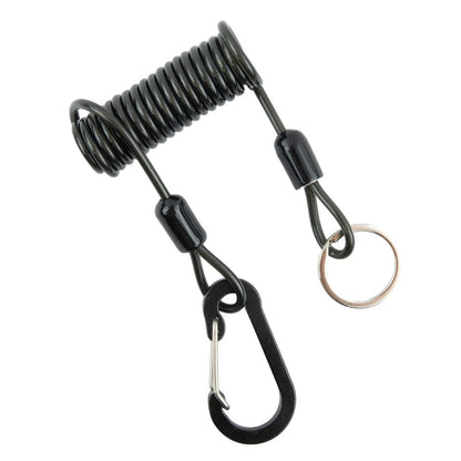1.2/2m Fishing Missed Rope Anti-Lost Spiral Spring Lure Plier Lanyard Retractable Spring Elastic Rop Fishing Lanyards Outdoor