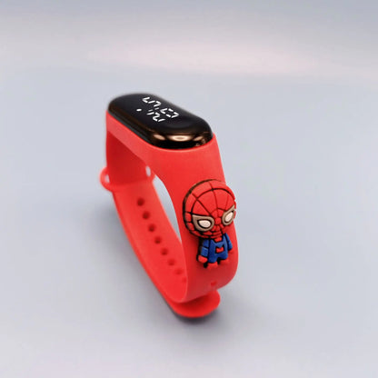 Marvel Children's Watch Cartoon Fashion Watches Electronic Digital LED Display Watches Waterproof Holiday Gift Kids Watches
