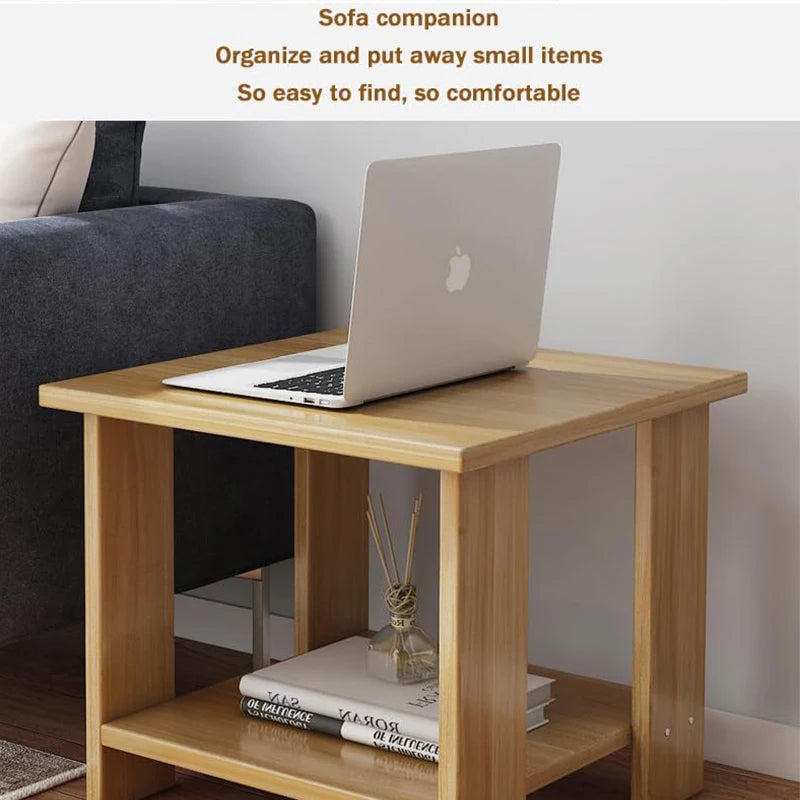 Simple Bedside table Solid Wood Nightstands Double-Layer Night table Living Room Sofa Side Table Modern Home Bedroom furniture