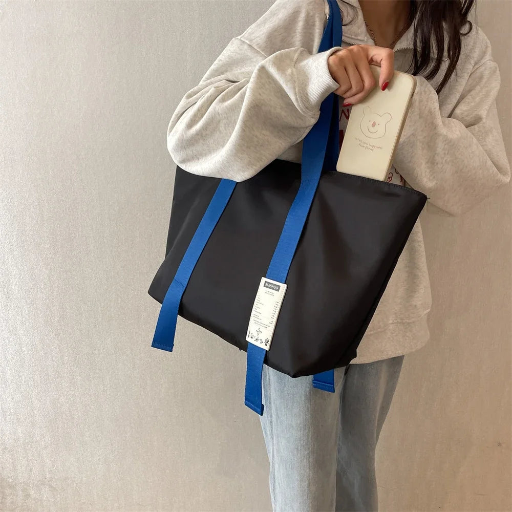 Oversized Tote Bags For Women 2023 Designer Luxury Shoulder Bag Quality Oxford Fabric Multi Pockets Large Capacity Shopper Totes