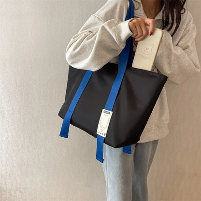 Oversized Tote Bags For Women 2023 Designer Luxury Shoulder Bag Quality Oxford Fabric Multi Pockets Large Capacity Shopper Totes