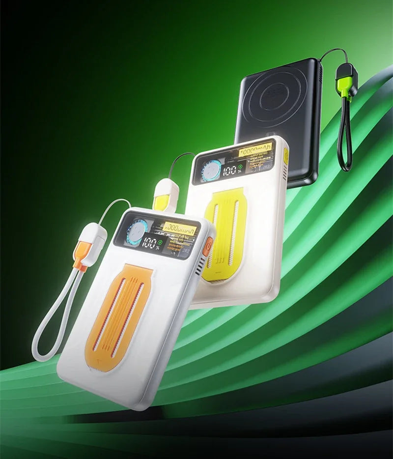 22.5W Magnetic Power Bank 30000mAh Wireless Fast Charging External Battery Turbine Coolingfor IPhone Xiaomi Magsafe Powerbank