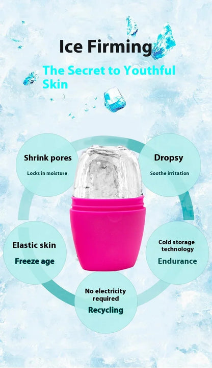 Silicone Ice Facial Roller Face Lifting Contouring Tools Ice Cube Trays Ice Globe Balls Eye Body Massager Beauty Skin Care Tool