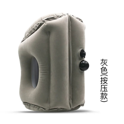 Inflatable Travel Pillow Multifunctional Neck and Head Support for Airplanes Trains Buses Office Naps Lunch Rest Sleeping
