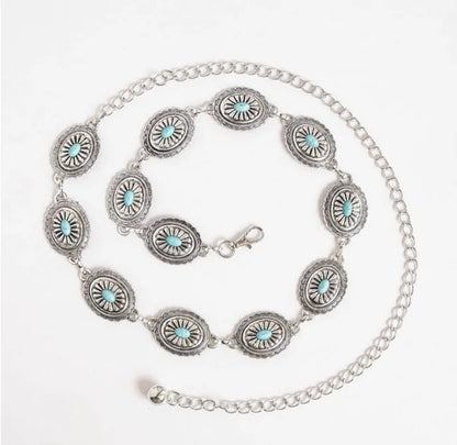 Fashion Retro Metal Accessories Fedora Belt Accessories Men Women Hats Straw Hat Accessories Belt Chain Decoration