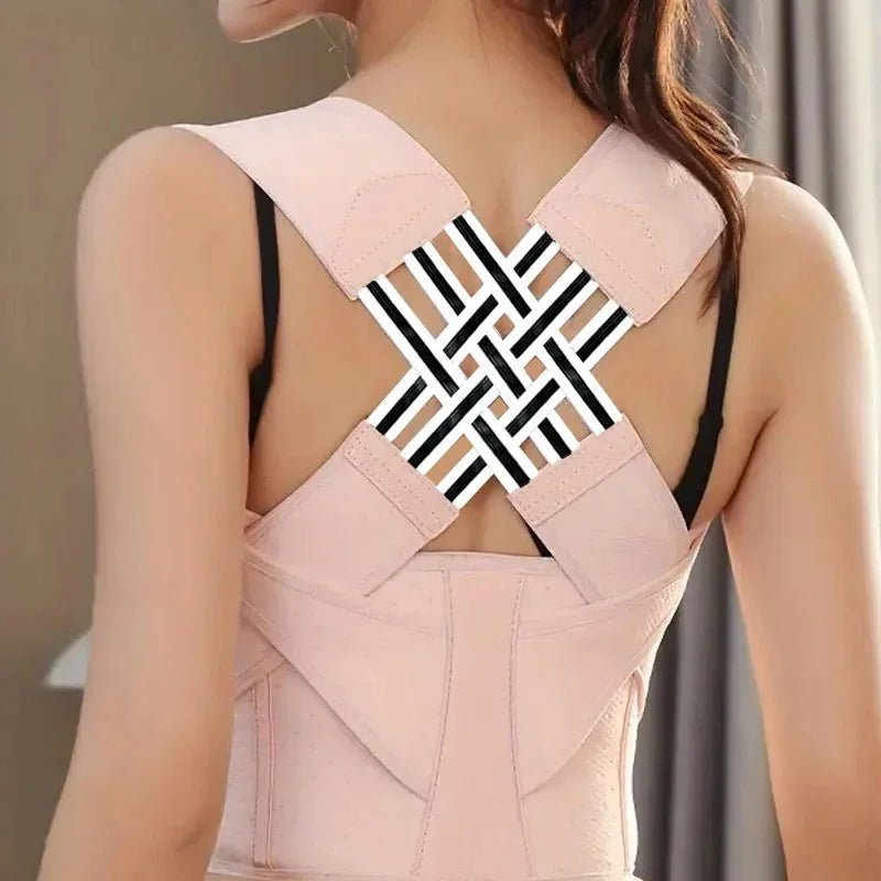 Posture Corrector for Women & Men – Adjustable Back Brace, Scoliosis & Hunchback Support, Spine Alignment