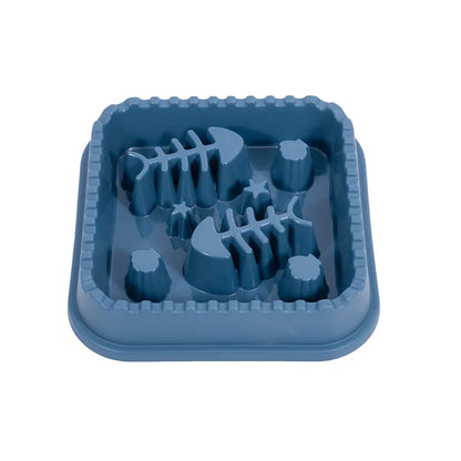 Pet Slow Food Bowl Anti-choking Feeder PP Plastic Dish Bowl Home Dog Eating Plate Anti-gulping Feeding Supplies