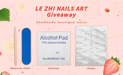 10Pcs High Quality Handmade Press on Nails Simple And Elegant  Royal A must For Trends Fashion Weapon Nail Stickers  Elegant