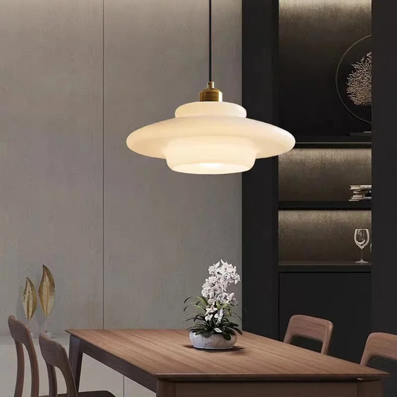 Nordic LED Glass Pendant Lamp Loft Home Decorativon Dinning Room Hanging Light Kitchen Island Bedrrom Bedside E27 Modern Fixture