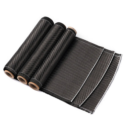 3K 200gsm0.2mm 30/60/150/300cm Thickness Carbon Fiber Cloth Plain Carbon Fabric For Commercial Car Part Sport Equipment